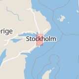 Karta som med röd fyrkant ramar in Segeltorp, Huddinge, Stockholms län
