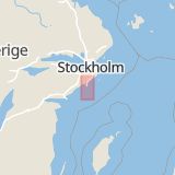 Karta som med röd fyrkant ramar in Mörbyvägen, Nynäshamn, Stockholms län