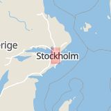 Karta som med röd fyrkant ramar in Abrahamsberg, Stockholm, Stockholms län