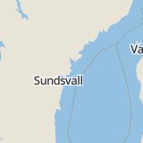 Karta som med röd fyrkant ramar in Brattås, Härnösands Kommun, Härnösand, Västernorrlands län