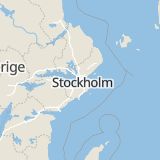 Karta som med röd fyrkant ramar in Sundbyberg, Solna, Stockholms län