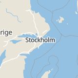 Karta som med röd fyrkant ramar in Lilla Alby, Sundbyberg, Stockholms län