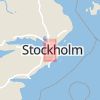Karta som med röd fyrkant ramar in Solviksbadet, Stockholm, Stockholms län