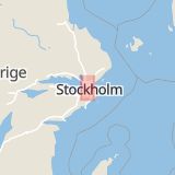Karta som med röd fyrkant ramar in Skytteholm, Solna, Stockholms län