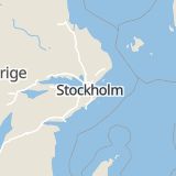 Karta som med röd fyrkant ramar in Skytteholm, Solna, Stockholms län