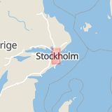 Karta som med röd fyrkant ramar in Essingeleden, Kristineberg, Stora Essingen, Stockholm, Stockholms län