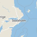 Karta som med röd fyrkant ramar in Smedby, Upplands Väsby, Stockholms län