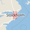 Karta som med röd fyrkant ramar in Essingeleden, Häggvik, Sollentuna, Stockholms län