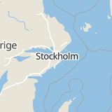 Karta som med röd fyrkant ramar in Lilla Essingen, Stockholm, Stockholms län