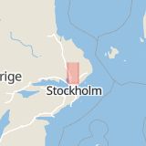 Karta som med röd fyrkant ramar in Husby, Knivsta, Uppsala län
