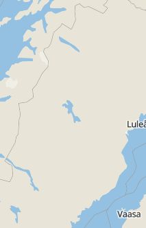 Översiktskarta som visar hela Sverige med en markör som visar ungefär var händelsen inträffat