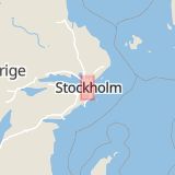 Karta som med röd fyrkant ramar in Långholmen, Stockholm, Stockholms län