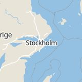 Karta som med röd fyrkant ramar in Mörby Centrum, Danderyd, Stockholms län