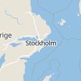 Karta som med röd fyrkant ramar in Enebyberg, Danderyd, Stockholms län