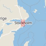 Karta som med röd fyrkant ramar in Årstabron, Stockholm, Stockholms län