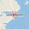 Karta som med röd fyrkant ramar in Norrmalm, Drottninggatan, Vasagatan, Stockholm, Stockholms län