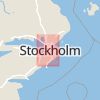 Karta som med röd fyrkant ramar in Stockholm, Stockholms län