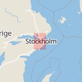 Karta som med röd fyrkant ramar in Hertig Karls Allé, Tegelgatan, Trafikplats Norrplan, Stockholm, Örebro, Stockholms län