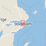 Karta som med röd fyrkant ramar in Vendevägen, Djursholm, Danderyd, Stockholms län