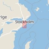 Karta som med röd fyrkant ramar in Mulstavägen, Tungelstavägen, Västerhaninge, Haninge, Stockholms län
