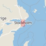 Karta som med röd fyrkant ramar in Johanneshov, Stockholm, Stockholms län