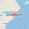 Karta som med röd fyrkant ramar in Gamla Stan, Skeppsbron, Stockholm, Stockholms län