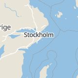 Karta som med röd fyrkant ramar in Västerhaninge, Haninge, Stockholms län