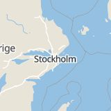 Karta som med röd fyrkant ramar in Näsby Park, Täby, Stockholms län