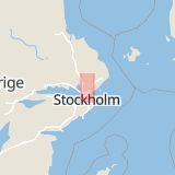 Karta som med röd fyrkant ramar in Lindholmen, Lindholmsvägen, Vallentuna, Stockholms län