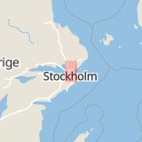 Karta som med röd fyrkant ramar in Hägernäs, Täby, Stockholms län