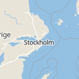 Karta som med röd fyrkant ramar in Hägernäs, Norra Stockholm, Täby, Stockholms län