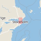 Karta som med röd fyrkant ramar in Viggbyholm, Roslags Näsby, Täby, Stockholms län