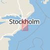Karta som med röd fyrkant ramar in Kolartorp, Rudan, Haninge, Stockholms län