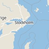 Karta som med röd fyrkant ramar in Haninge, Stockholms län