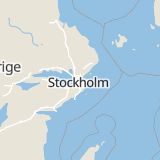 Karta som med röd fyrkant ramar in Näset, Lidingö, Stockholms län