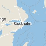 Karta som med röd fyrkant ramar in Lidingö, Stockholms län