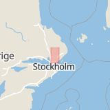 Karta som med röd fyrkant ramar in Närtuna, Norrtälje, Stockholms län