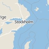 Karta som med röd fyrkant ramar in Österhaningevägen, Haninge, Stockholms län