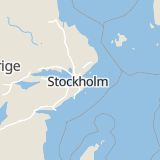 Karta som med röd fyrkant ramar in Gångsätra, Lidingö, Stockholms län