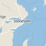 Karta som med röd fyrkant ramar in Brandbergen, Haninge, Stockholms län