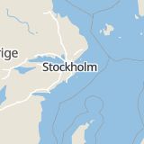 Karta som med röd fyrkant ramar in Gudöbroleden, Brandbergen, Haninge, Stockholms län