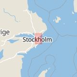 Karta som med röd fyrkant ramar in Kyrkviken, Haknäs, Knivsta, Stockholms län