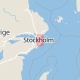 Karta som med röd fyrkant ramar in Ektorp, Nacka, Stockholms län