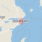 Karta som med röd fyrkant ramar in Skuru, Nacka, Stockholms län