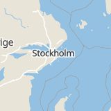 Karta som med röd fyrkant ramar in Bollmora, Bollmoravägen, Tyresö, Stockholms län