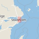Karta som med röd fyrkant ramar in Käppala, Lidingö, Stockholms län