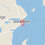 Karta som med röd fyrkant ramar in Bollmora, Njupkärrsvägen, Tyresö, Stockholms län