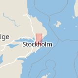 Karta som med röd fyrkant ramar in Karby, Brottby, Vallentuna, Stockholms län