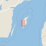 Karta som med röd fyrkant ramar in Visby, Klinte, Gotlands län