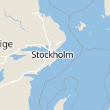 Karta som med röd fyrkant ramar in Tollare, Nacka, Stockholms län